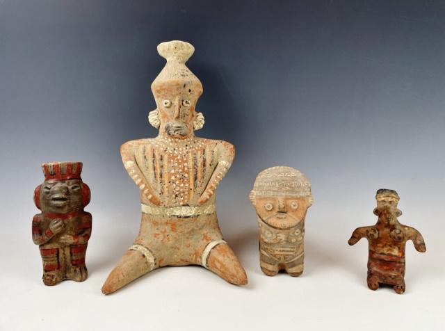 Pre-Columbian Terra Cotta Figures, Incan (4pc) (1 of 9)