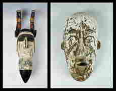 African Igbo Wood Ceremonial Masks, Nigeria (2pc) (1 of 9)