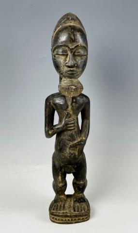 African Carved Bearded Figure, Baule, Ivory Coast (1 of 5)