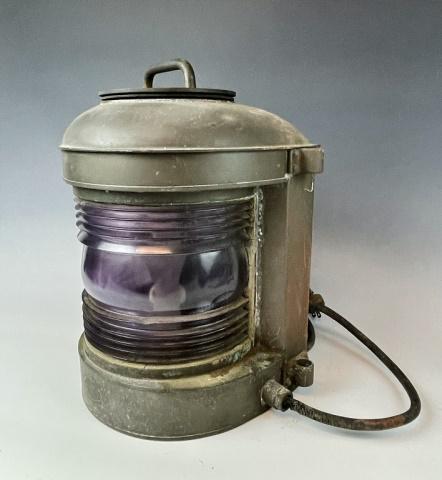 Antique Copper Ship's Lantern, PERKO (1 of 5)