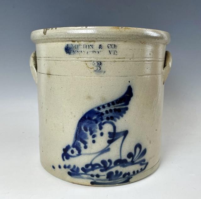 19th C. Decorated Stoneware Crock, Norton & Co (1 of 8)