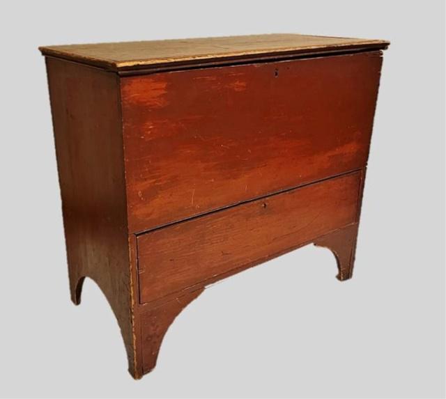 18th C. New England Painted Blanket Chest (1 of 6)