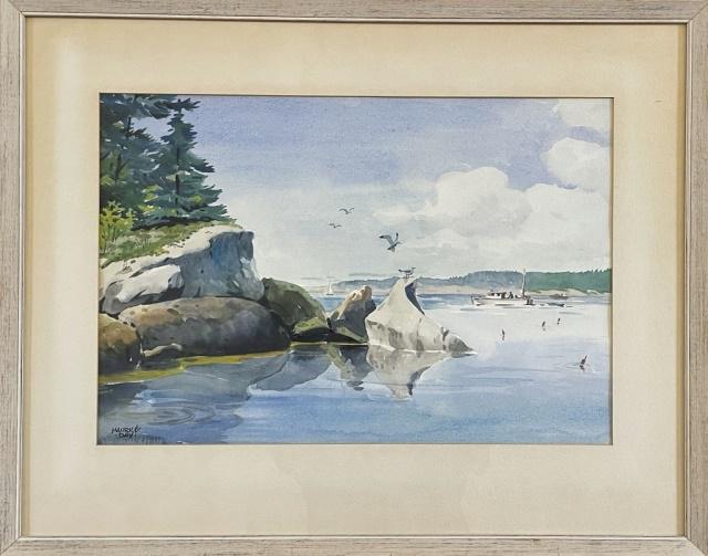 Watercolor On Paper, Maine Coast, Maurice Day (1 of 3)