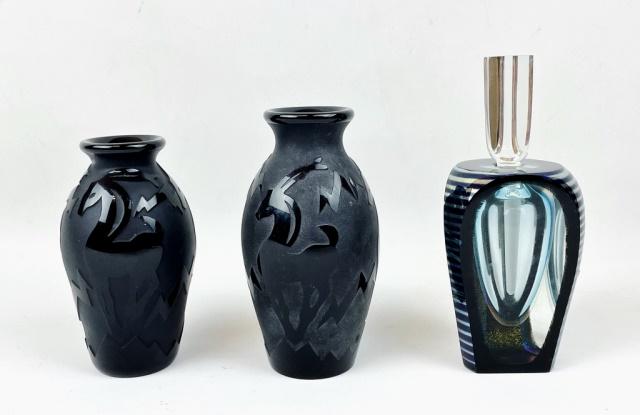 Art Glass Vases And Perfume, Correia,  (3pc) (1 of 7)