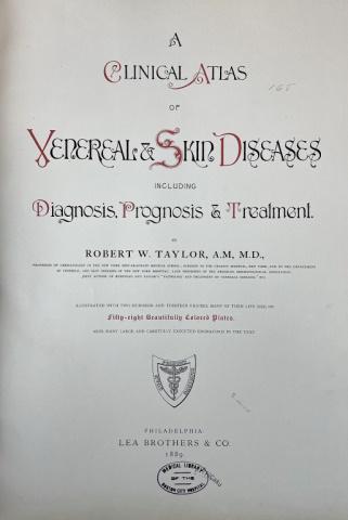 Clinical Atlas of Venereal and Skin Diseases,1889 (1 of 7)