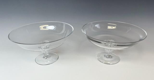 Pair of Glass Compotes, Tiffany & Co. (2pc) (1 of 4)