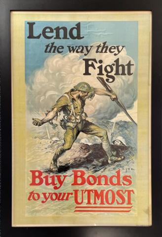WW1 Bond Poster, "Lend the Way They Fight" (1 of 4)