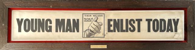 WW1 Recruiting Poster, "Young Men Enlist Today" (1 of 4)