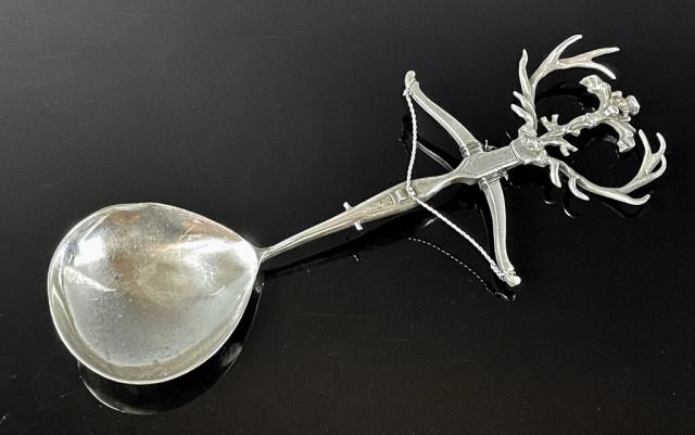 Antique Scottish Sterling Silver Crossbow Spoon (1 of 3)