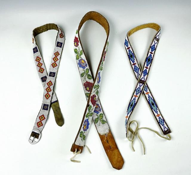 Vintage American Indian Beaded Belts (3pc) (1 of 7)