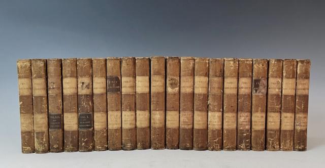 Books, The Percy Anecdotes, London, 1823 (20pc): Collection of 1823 Books, "The Percy Anecdotes. Original and Select" of Sholto and Reuben Percy, Brothers of the Benedictine Monastery, Mont Renger" 20 volumes (London: Printed for T. Boys, Ludgate Hi