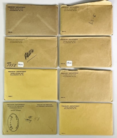 1958-1959 Proof Sets with Packaging (8pc) (1 of 3)