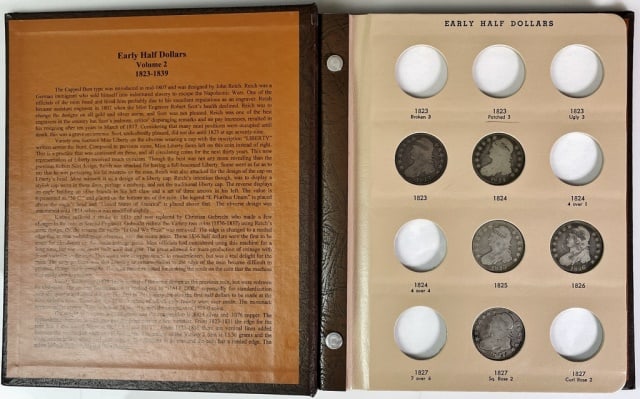 1823-1839 Bust Half Dollars AG-VF (17pc) (1 of 6)