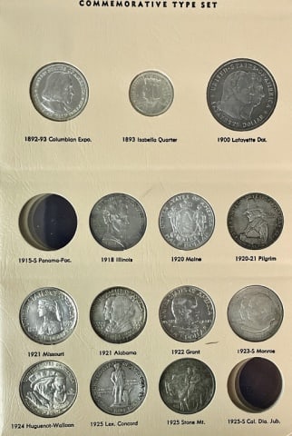 1892 - 1954 Commemorative Silver Coins (22pc) (1 of 9)