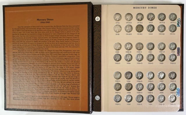 1916-1945 Mercury Dimes, G-AU (77pc) (1 of 6)