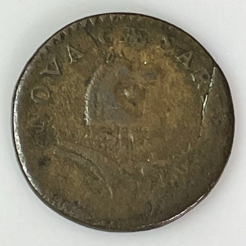 Colonial New Jersey Penny, AG (1 of 2)