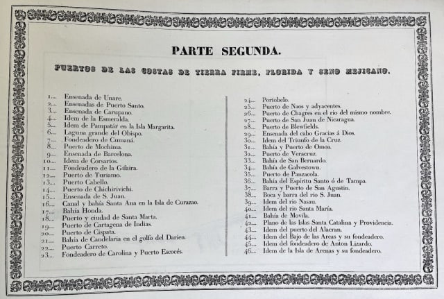 Book, "Portulano De La America Setentrional" 1818 (1 of 11)