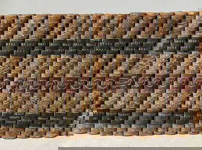 Books, Bell's Poet's Of Great Britain (100pc): "Bell's Edition. The Poets of Great Britain Complete From Chaucer to Churchill" (London: Printed for John Bell, British Library Strand, 1782-1793), 64mo, original calf, engraved titles and portraits,