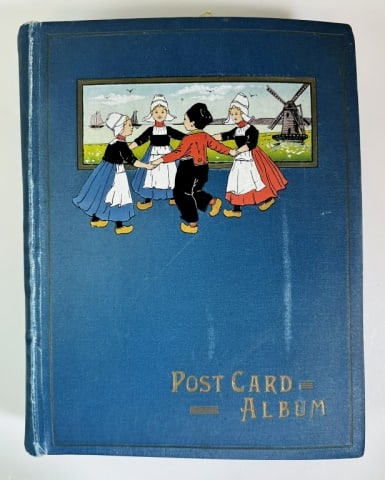 Postcard Album, US, Europe, 1906-1908 (250pc): Postcard Album collected by Dr. Lewis Buckley Stillwell (1863-1941) of Lakewood, New Jersey between 1906-1908, reflecting souvenirs of his travels (and those of family and friends) in the Eastern US, 