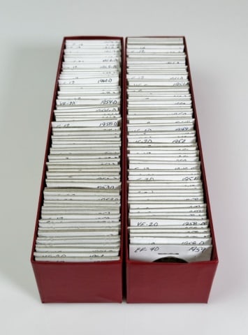 Collection of Franklin Half Dollars VG-XF (140pc): Collection of One-hundred-forty Franklin 90% Silver Half Dollars, $70.00 face value. Coins are in VG-AU condition with mixed dates and mint marks.