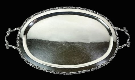 Large Sterling Silver Tray