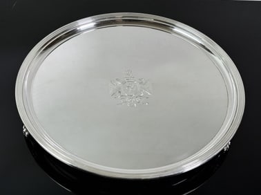 Sterling Silver Footed Tray, Birks