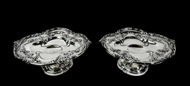 Sterling Silver Compotes Black Starr & Frost (2pc)