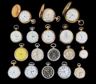 Collection, Pocket Watches, Non Running (18pc)