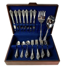 Sterling Flatware Set Wallace Grand Baroque (37pc)