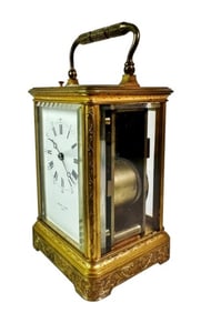 19th C French Carriage Clock, Swinden & Sons Paris