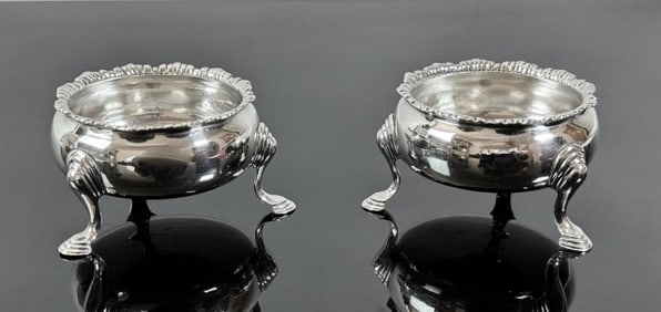 1765 George III Sterling Silver Open Salts (2pc)