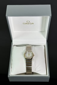 Ladies Swiss Wristwatch with Diamonds, Omega