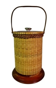 Vintage Nantucket Basket Wine Cooler, Spychalski