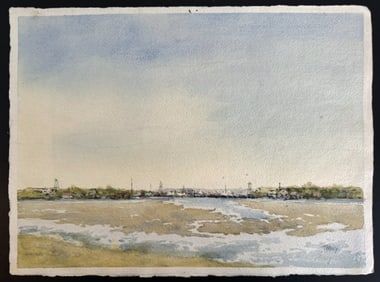 Watercolor on Paper, Tom Macy, Nantucket MA