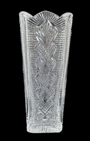 Vintage Irish Large Cut Crystal Vase, Waterford