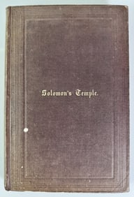 Book, "Solomon's Temple" Boston, 1861