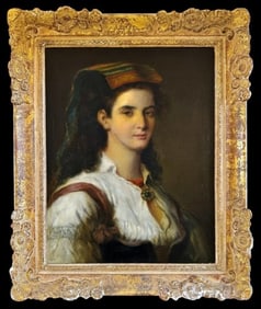 19th C. Oil on Canvas Painting