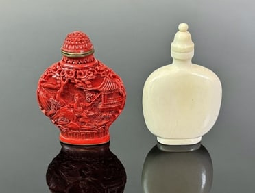 Two Antique Chinese Snuff Bottles (2pc)