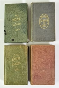 Books, Civil War Boston Almanacs (4pc)