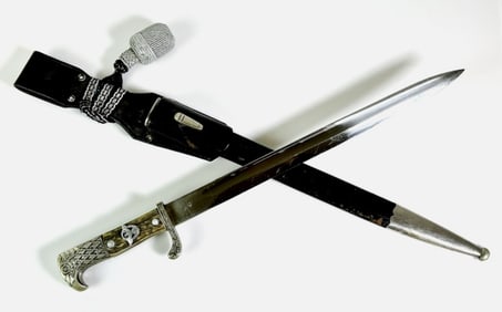 WW2 German Police Bayonet with Frog, WKC