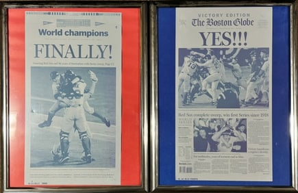 Boston Globe, Red Sox 2004 World Series Win (2pc)