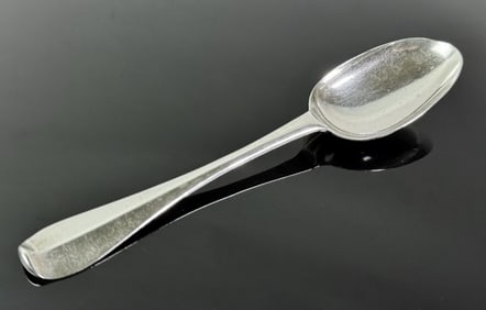 17th-18th C Boston Silver Tablespoon, EW