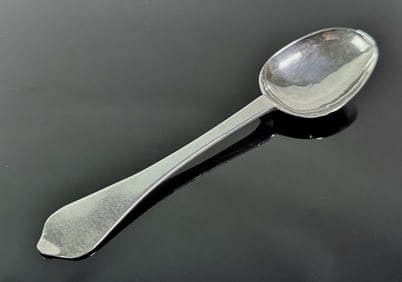 18th C Boston Coin Silver Tablespoon, G. Hanners