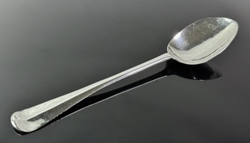 18th C Boston Coin Silver Tablespoon, I Hurd