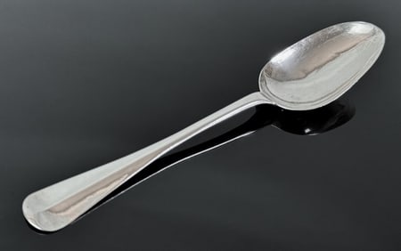 18th C American Silver Tablespoon, Samuel Minot