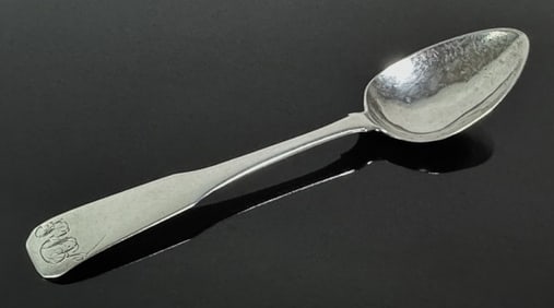 19th C American Silver Spoon, T MUNROE, Barnstable