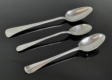 18th C American Silver Spoons, Mixed Makers (3pc)