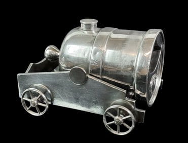 Antique English Figural Silver Plated Spoon Warmer