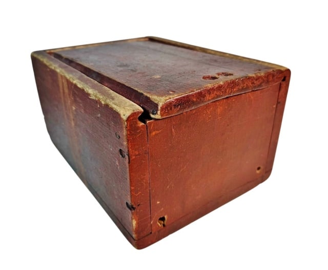 Early 19th C. Painted New England Candle Box (1 of 8)