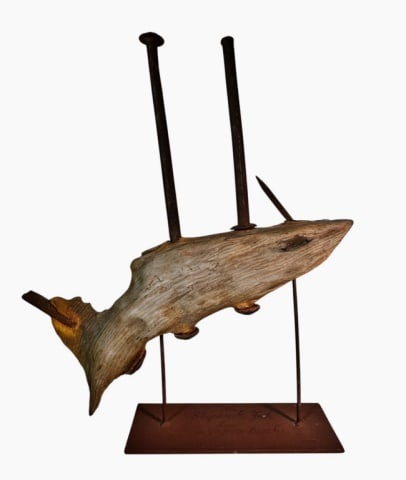 Shipwreck Wood and Iron Sculpture, Nantucket (1 of 6)